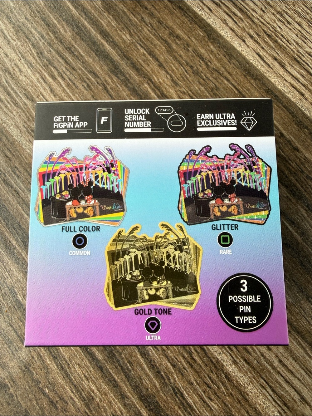 Disneyland World of Color FiGPiN Common Happiness Pin 70th - Picture 4 of 4